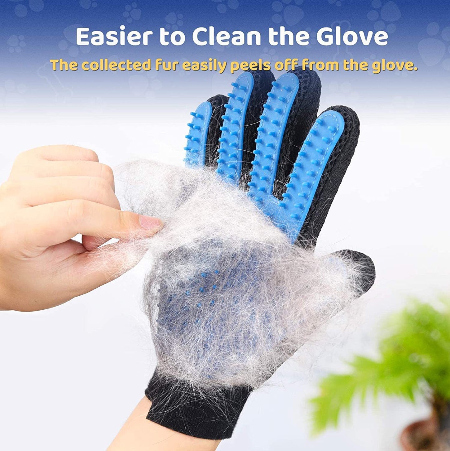 Adjustable Pet Hair Silicone Grooming Glove Deshedding Bathing Pet Friendly Glove Brush