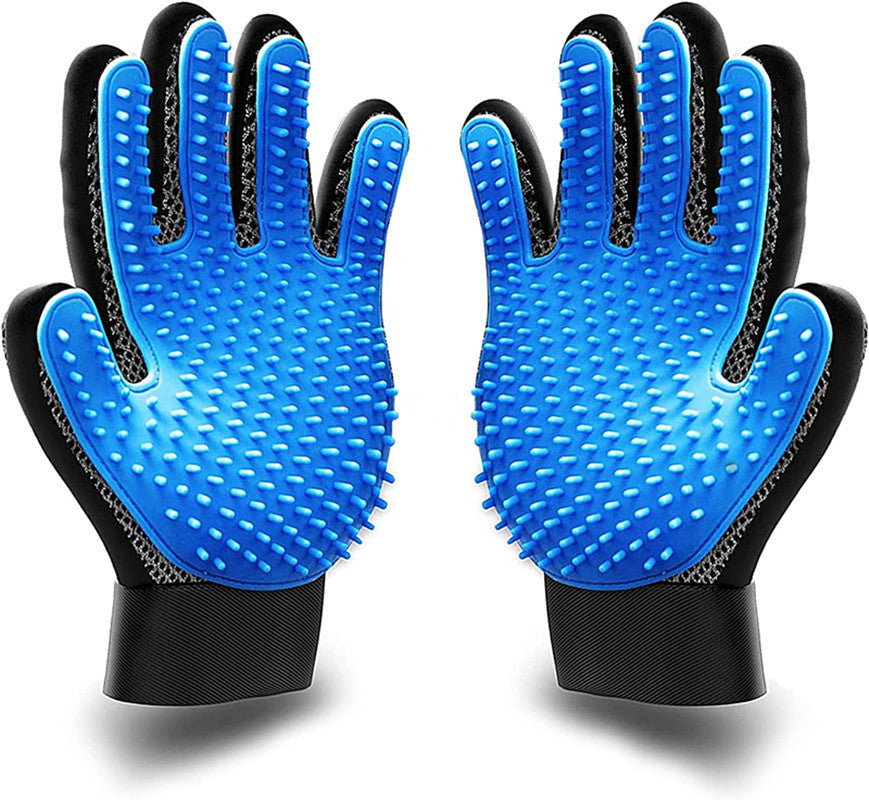 Adjustable Pet Hair Silicone Grooming Glove Deshedding Bathing Pet Friendly Glove Brush
